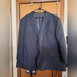 Pronto Uomo 56R charcoal gray suit and pants